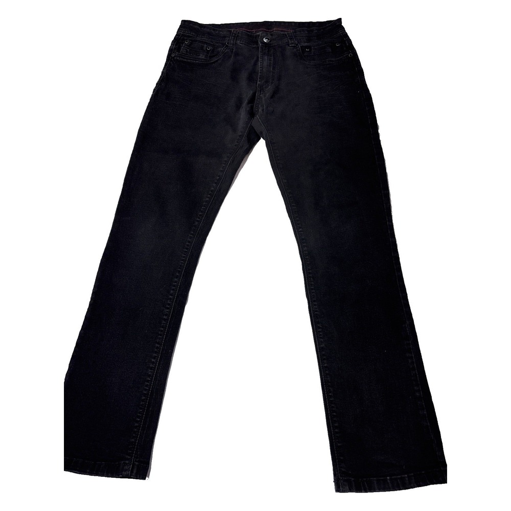 Steve's Jeans Men's Black Skinny Jeans Size 32x30‎ Stretch Denim